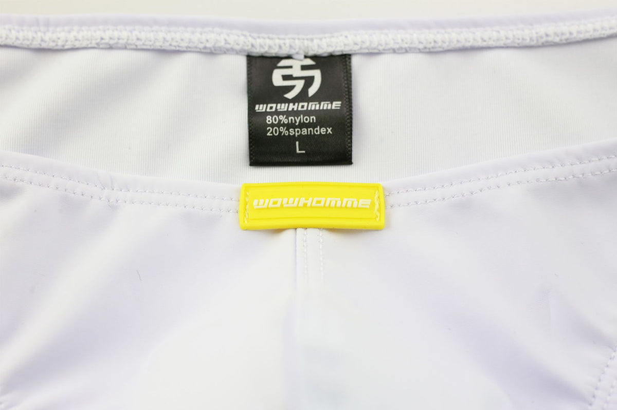 Men's Underwear Leather Triangle Low Waist Double Buckle