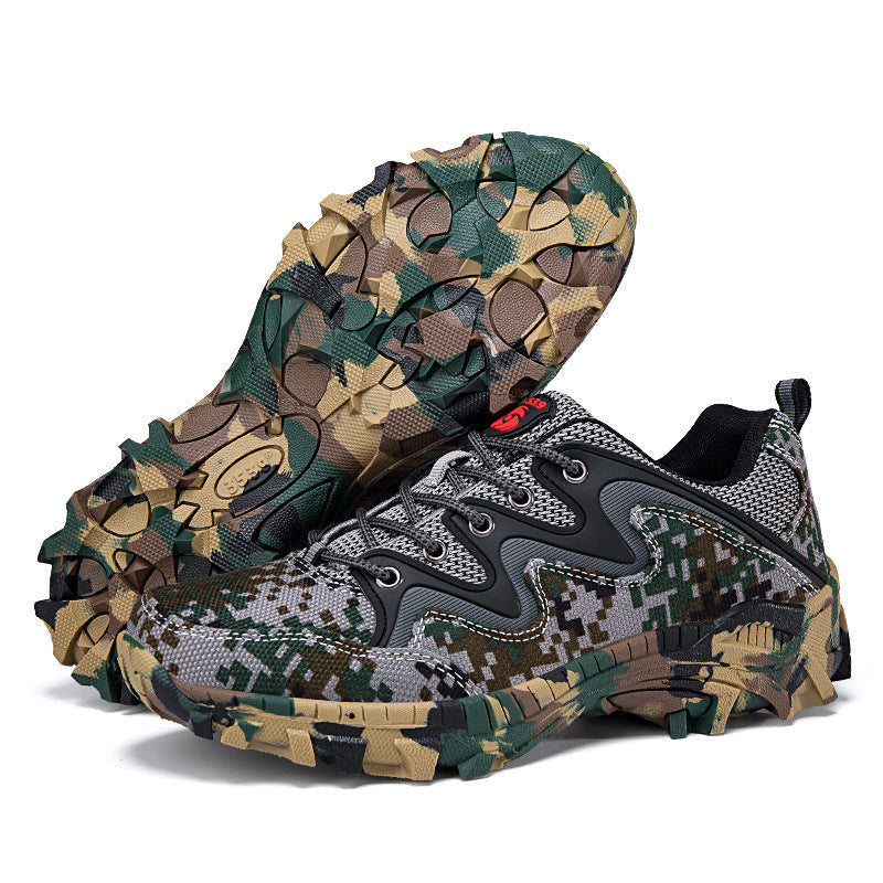 Outdoor Leisure Plus Size Breathable Hiking Shoes Men