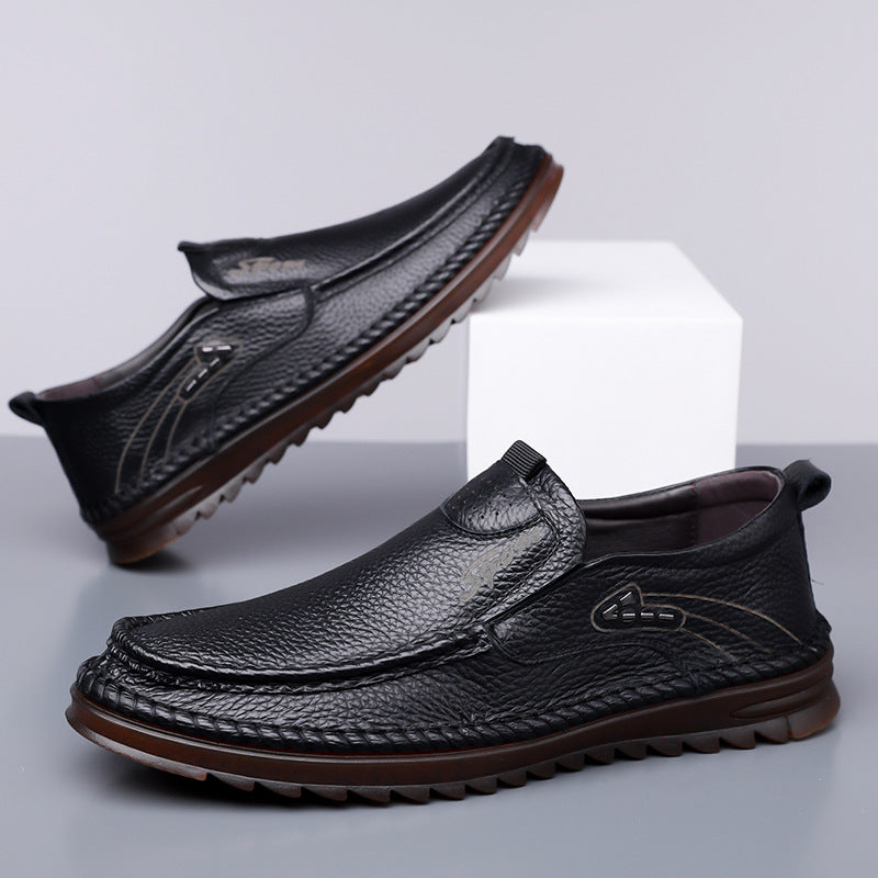 Men's First Layer Cowhide Driving Shoes