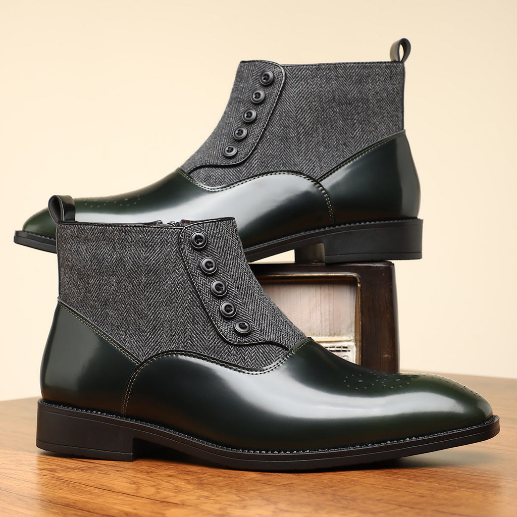 British Style Retro Business Formal Wear Leather Shoes Men's Versatile