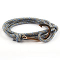 Adjustable Paracord Anchor Charm Bracelets