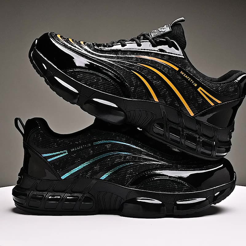 PU Leather Labor Protection Shoes With Anti-smashing Function