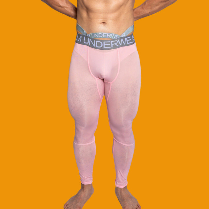 Men's Breathable Skinny Silky Leggings