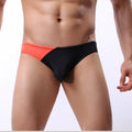 Men's Ice Silk U Convex Color Matching Briefs