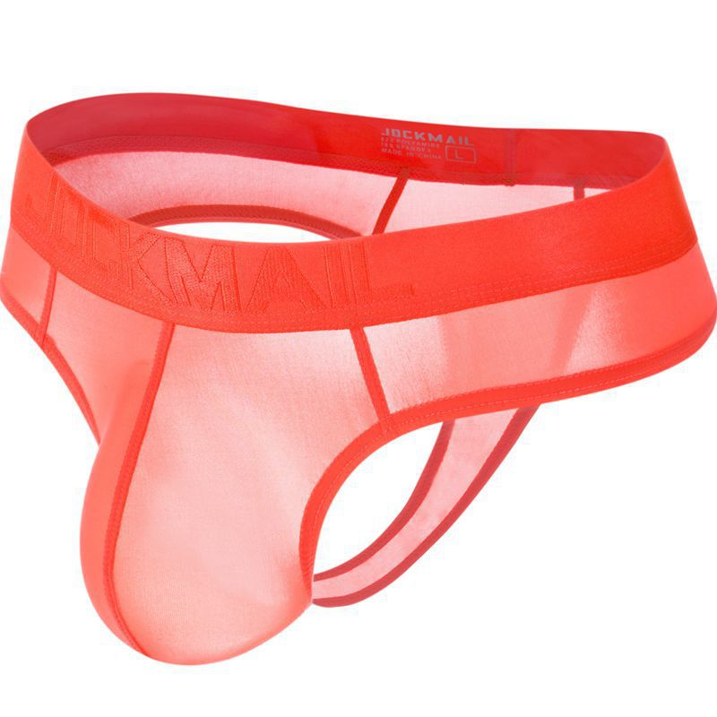 Belt Ice Silk Ultra-thin Translucent Sexy Men's Briefs