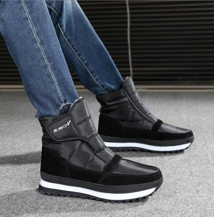 Outdoor Men's Warm Thick-soled Cotton Shoes