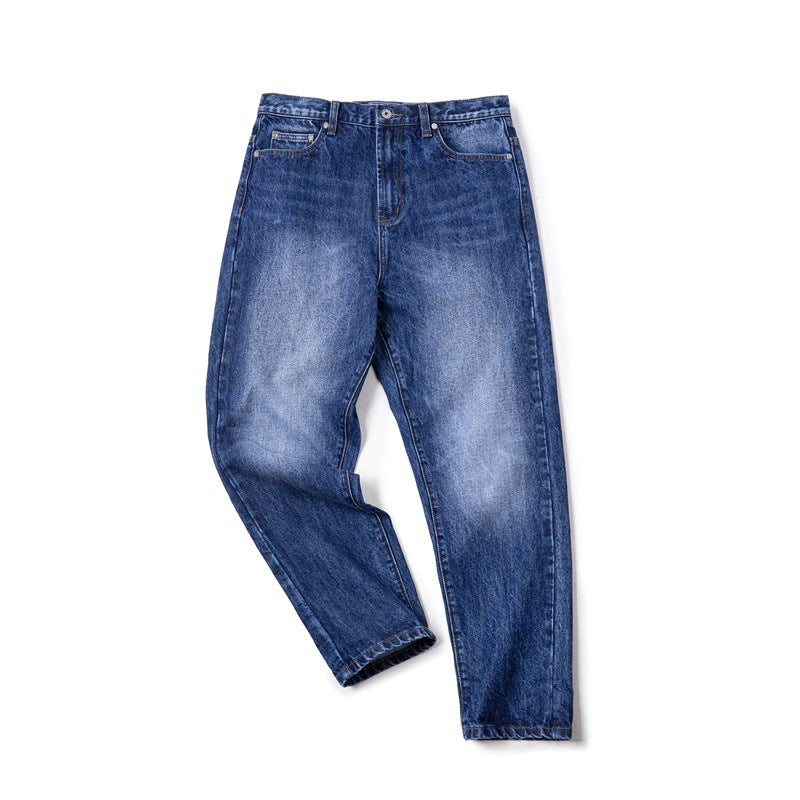 American Retro Gradient White Worn Jeans