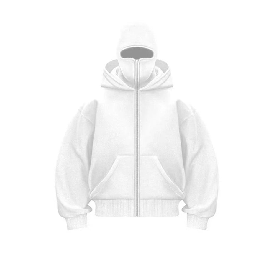 Autumn Spring Hooded Loose Cardigan Baseball Uniform Men