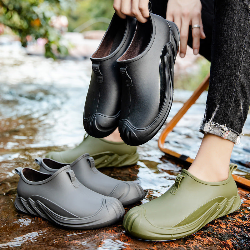Fashion Personality New Rain Boots Short Men's
