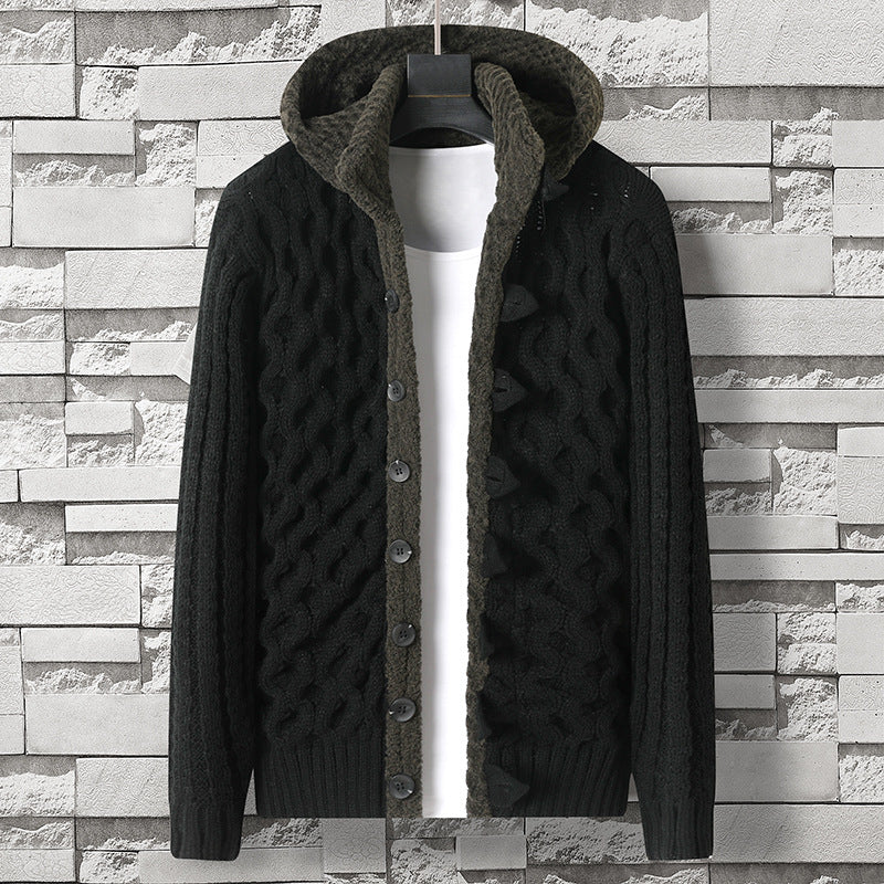 Men's Korean-style Stretch Slim Fit Sweater Jacket