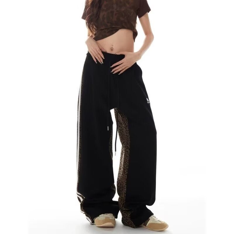 Patchwork Design Trendy Casual High Waist Youth Popularity Boys All-matching Trousers
