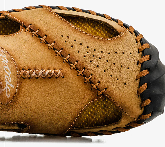Men's Breathable Casual Hollow Leather Sandals