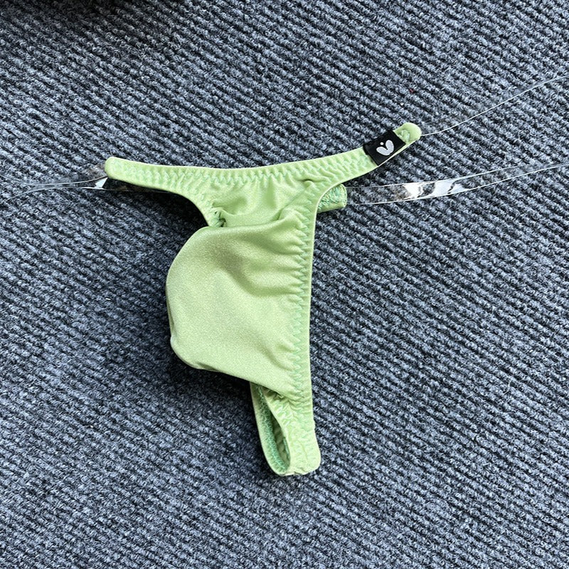 Invisible Transparent Belt Low Waist Pouch Underpants