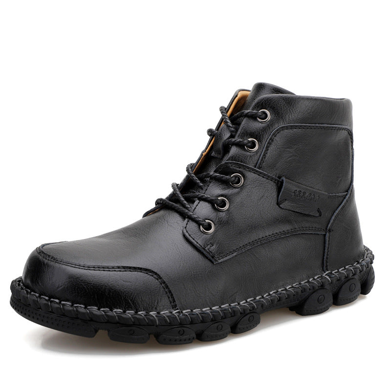 High Top Martin British Trendy Tooling Men's Boots