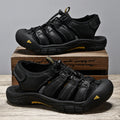 Top Layer Leather Plus Size Men's Beach Sandals