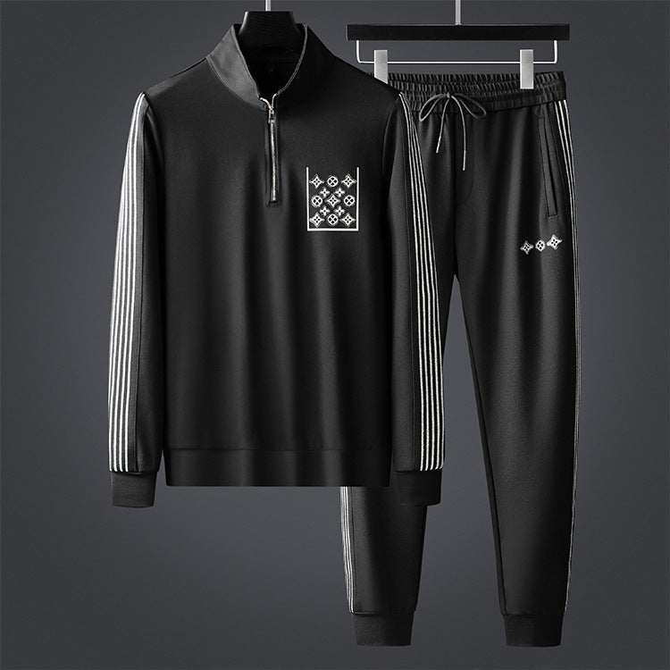 Zipper Sweater Suit White Clothes Coat