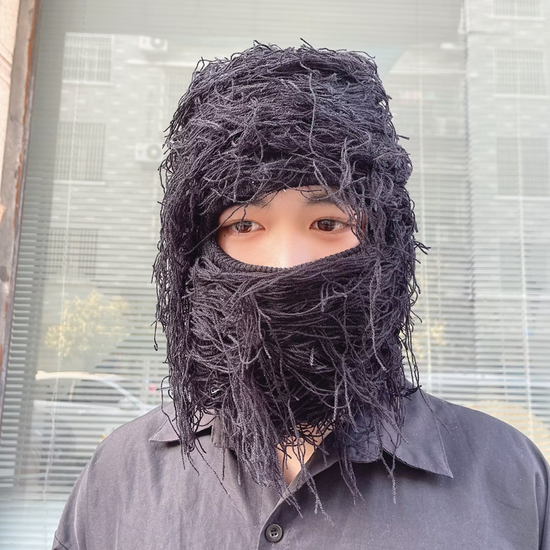 Balaclava Men's And Women's Knitted Camouflage Headgear Wool Hat
