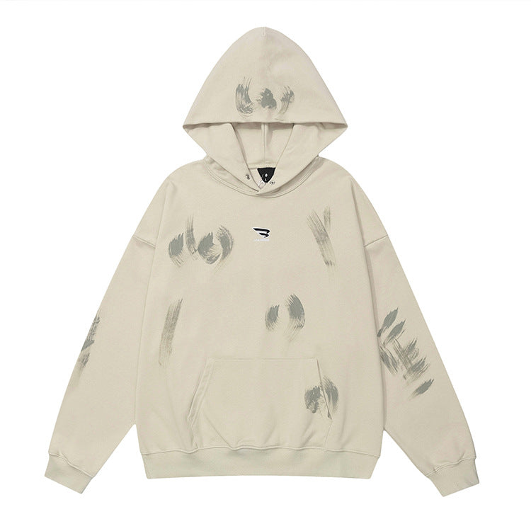 Autumn New Men's Sweater Embroidery Craft Handmade Painting DIRTY FIT Style Hoodie
