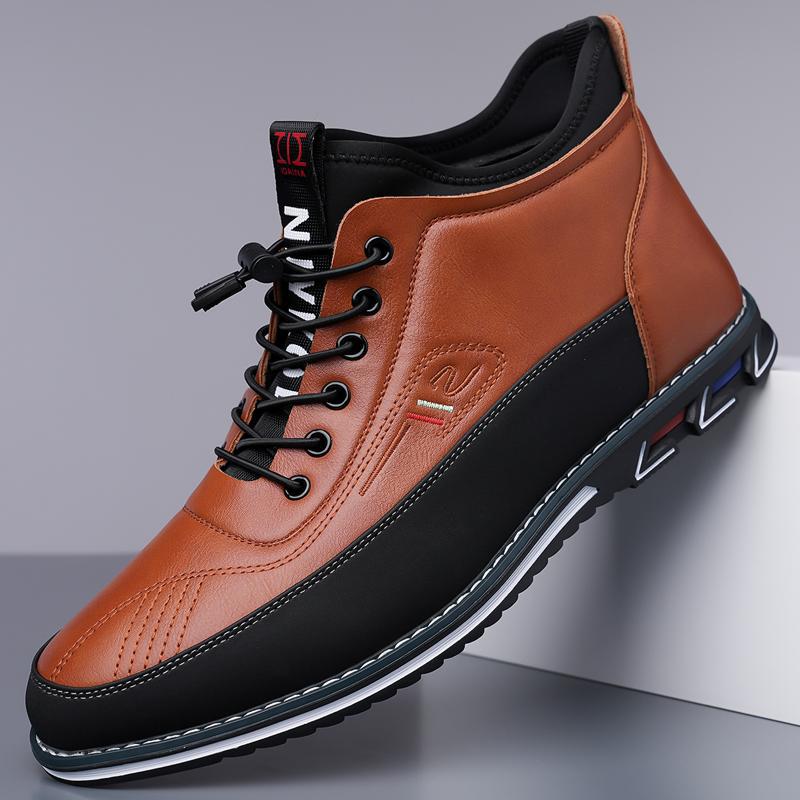 Men's Business Casual Leather Shoes Fathersdaygift Closed