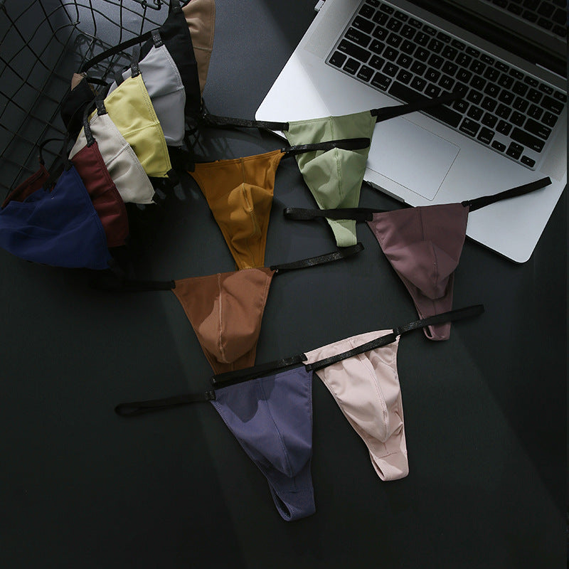 Low Waist Men's Underwear Integrated T Shape Underpants